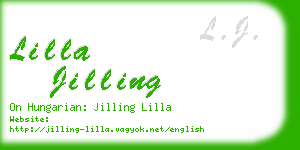 lilla jilling business card